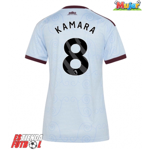 Aston Villa Boubacar Kamara #8 Tercera Equipación Mujer 2026-27 Manga Corta